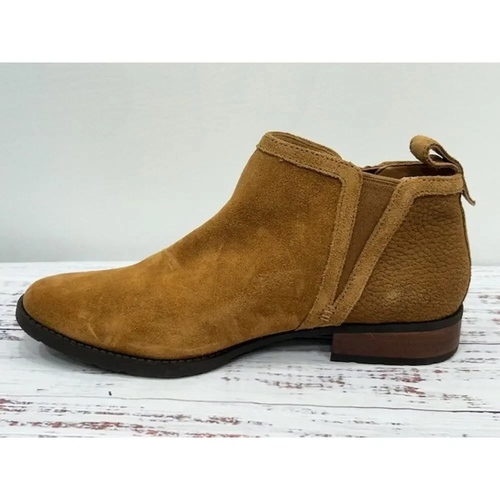 UGG Womens Mcclaire Ankle Boots‎ Round Toe Elastic Gore Suede Brown Size 8